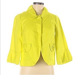 J. Crew Tulip Linen Cropped Jacket